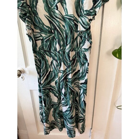 Who what Wear women’s size X-large green leaf dress - Picture 2 of 10